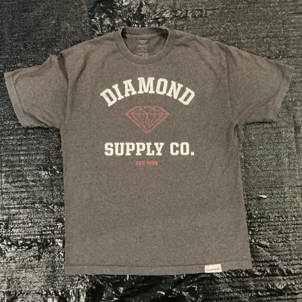 Diamond-supply-co Men's Grey T-shirt